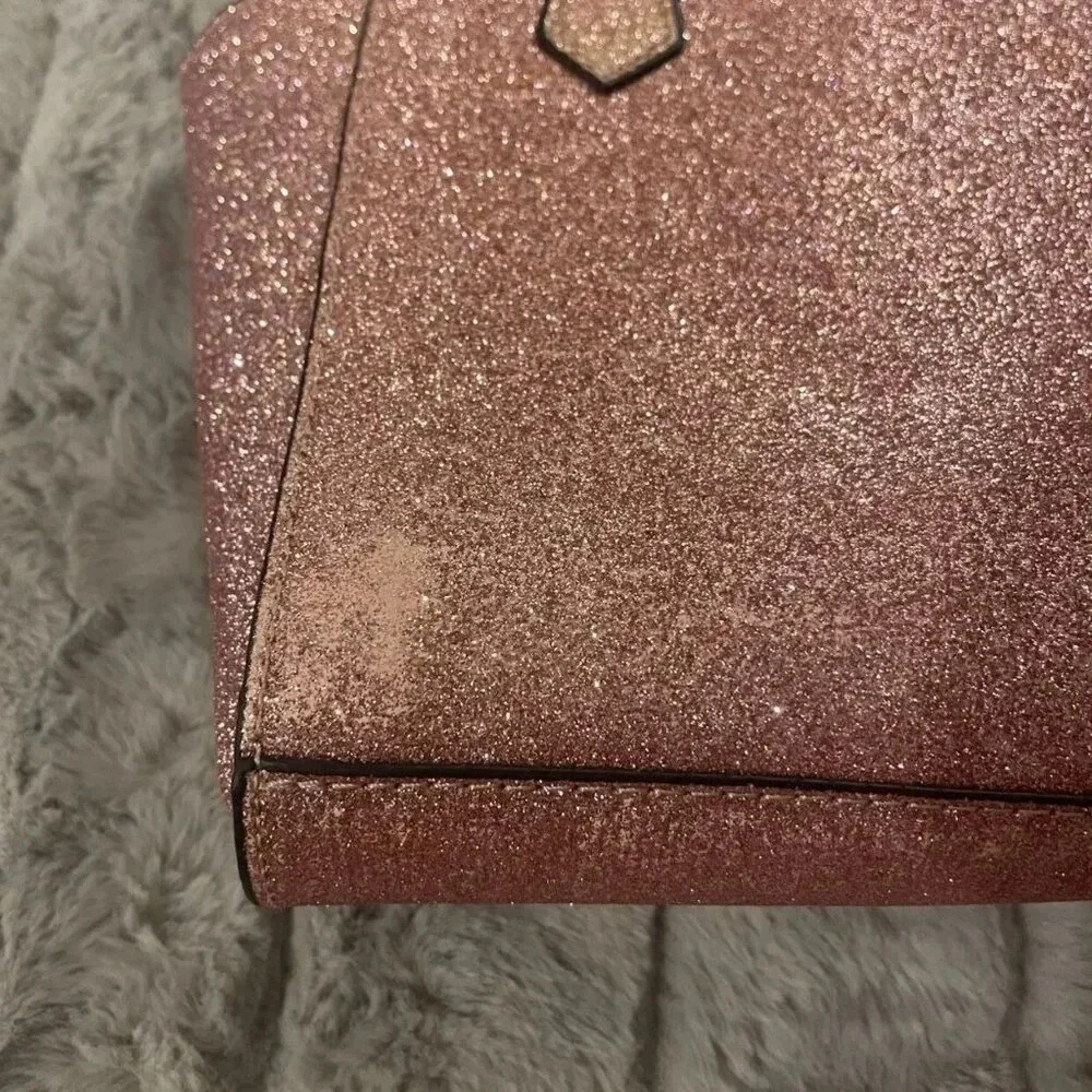 Mila & Rose Toddler Girl Pink Glitter Purse, Gift